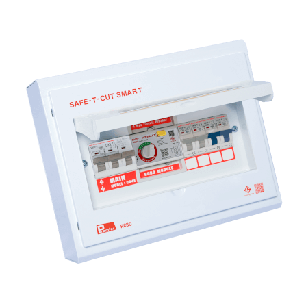 ชุดตู้คอนซูมเมอร์ 4 ช่อง เบรคเกอร์กันดูด 32 แอมป์ เซฟ-ที-คัท สมาร์ท รุ่น PREMIER RCBO_2